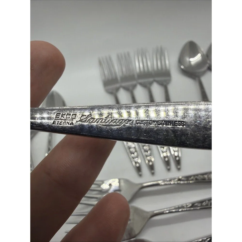 Ekco Eterna Santiago Custom Stainless Flatware Japan, 16 Pcs. No Box Never Used